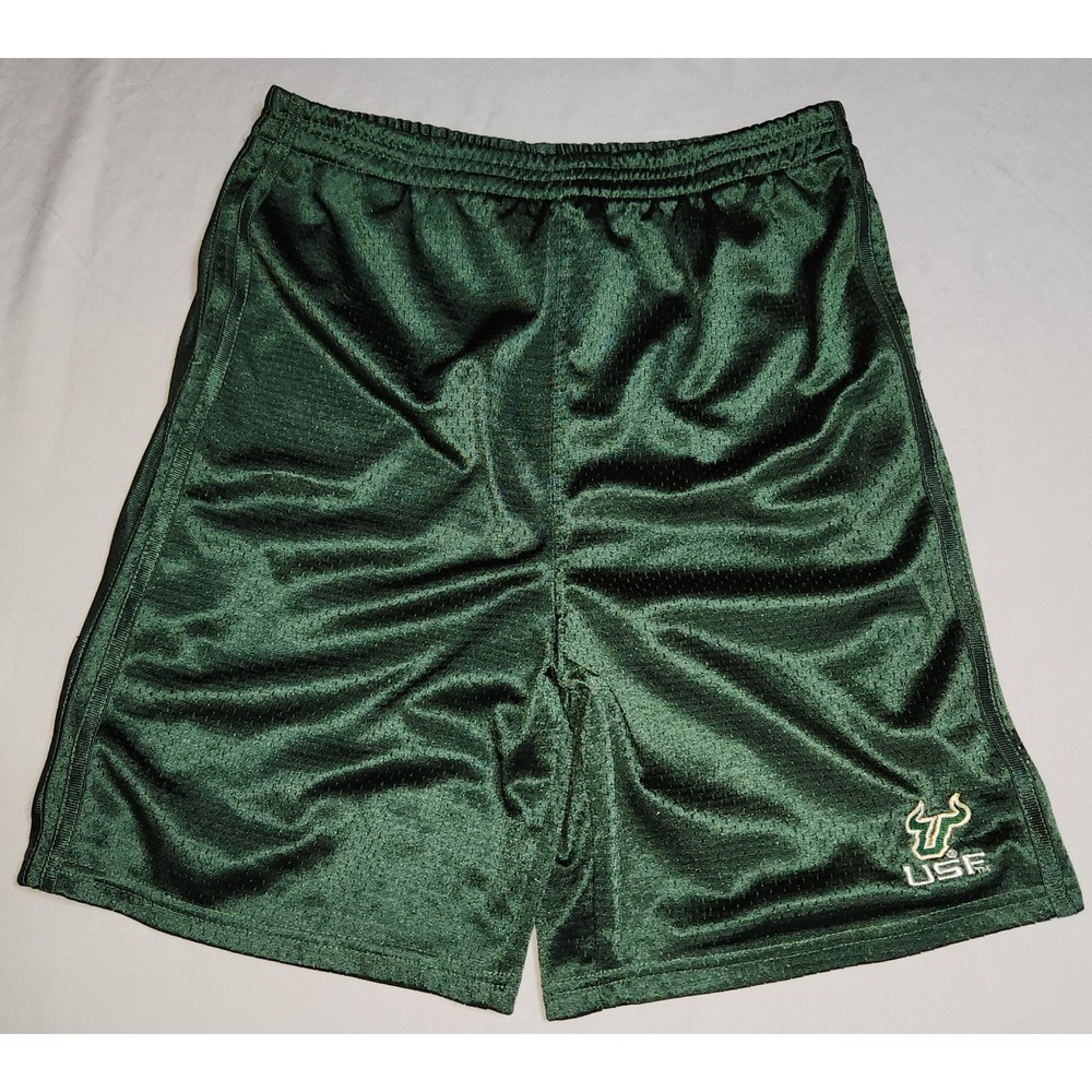 Pro Edge USF Bulls Mesh Athletic Green Shorts 16/18‎ University South Florida